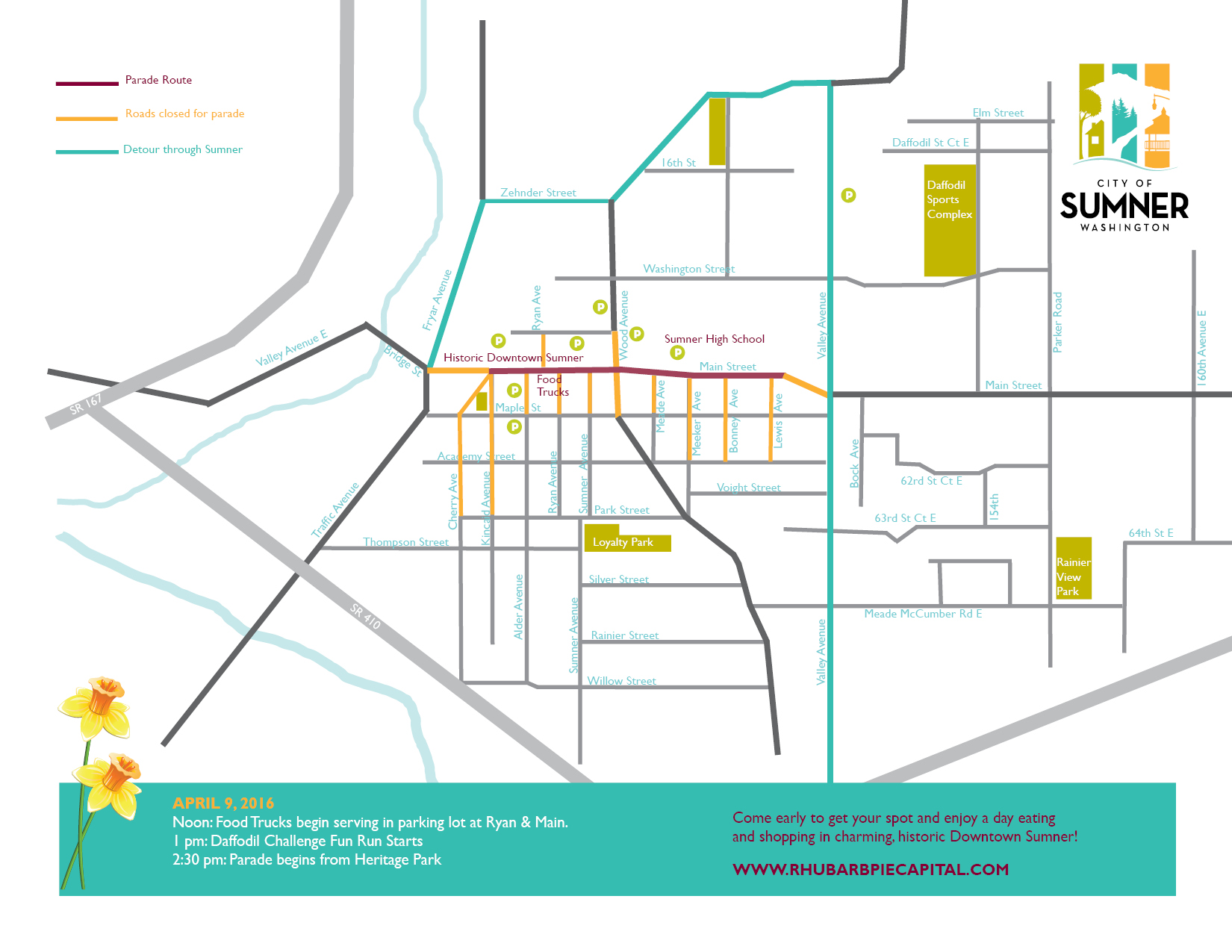 Daffodil Parade Map